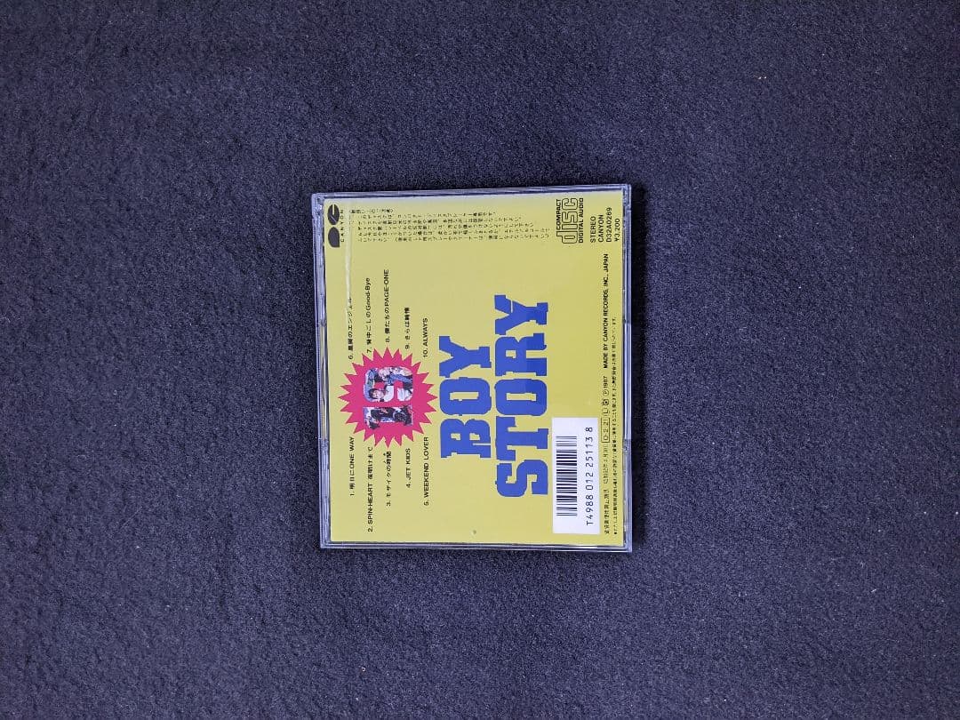 中山秀征　アルバム　19 BOY STORY 明日にONE WAY 高橋研　廃盤