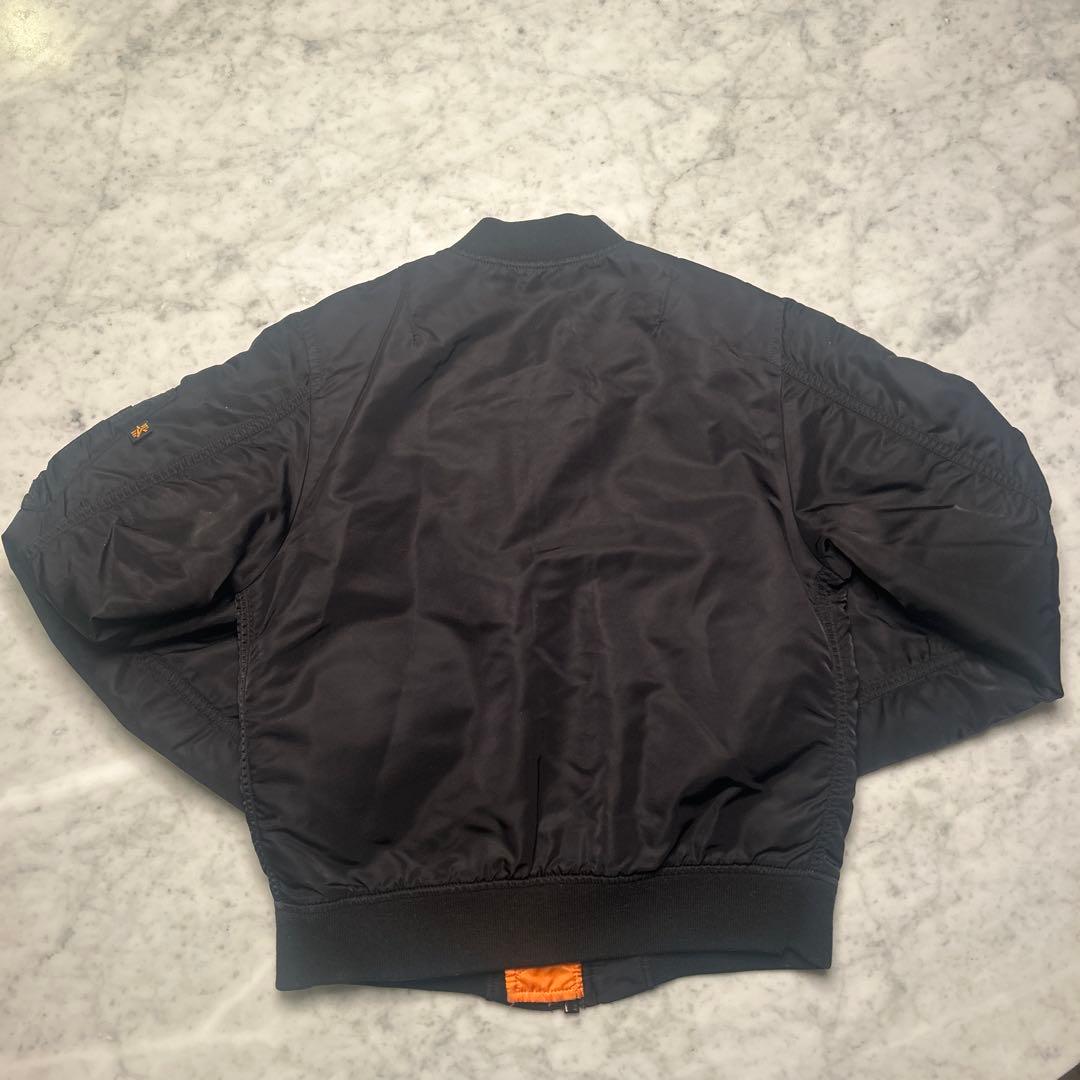 MA-1スタイル ナイロンジャケット ブラック