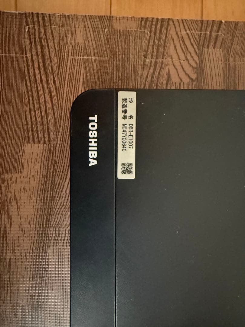 東芝ブルーレイレコーダー DBR-E1007 2017年製