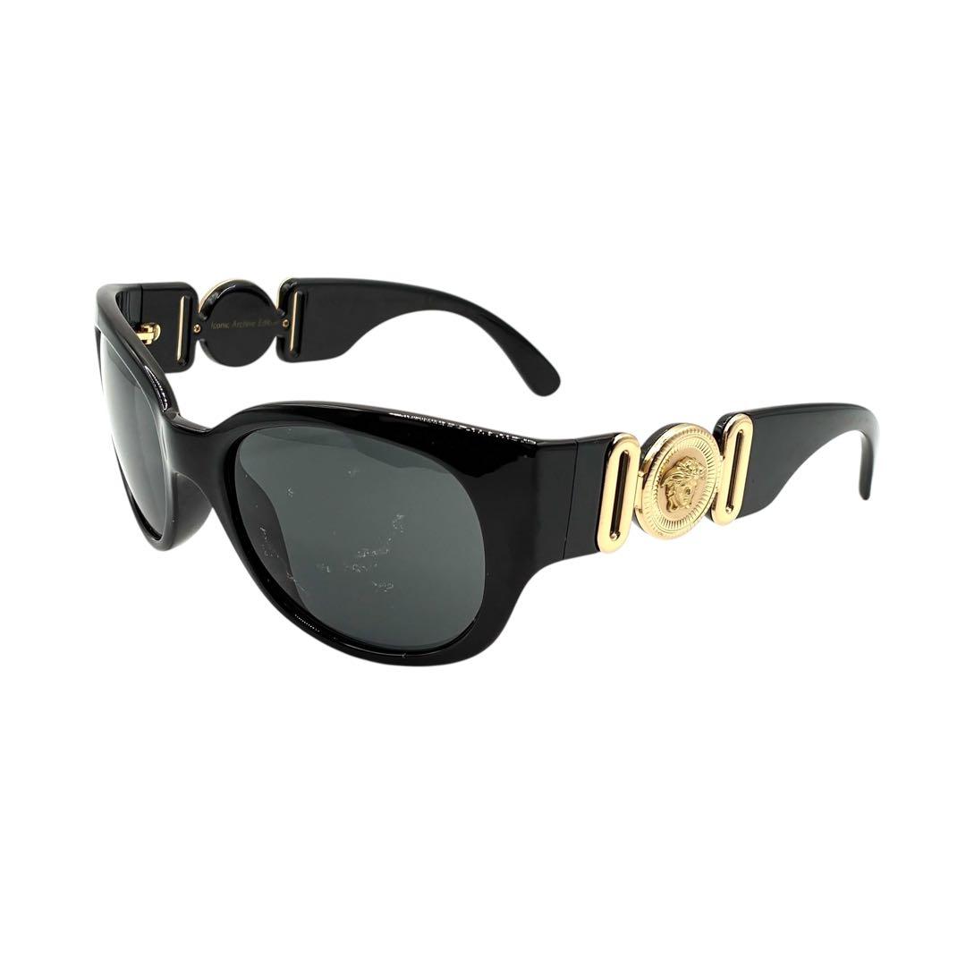 VERSACE ヴェルサーチ　メデューサ　オーバル　サングラス　ウェリントン