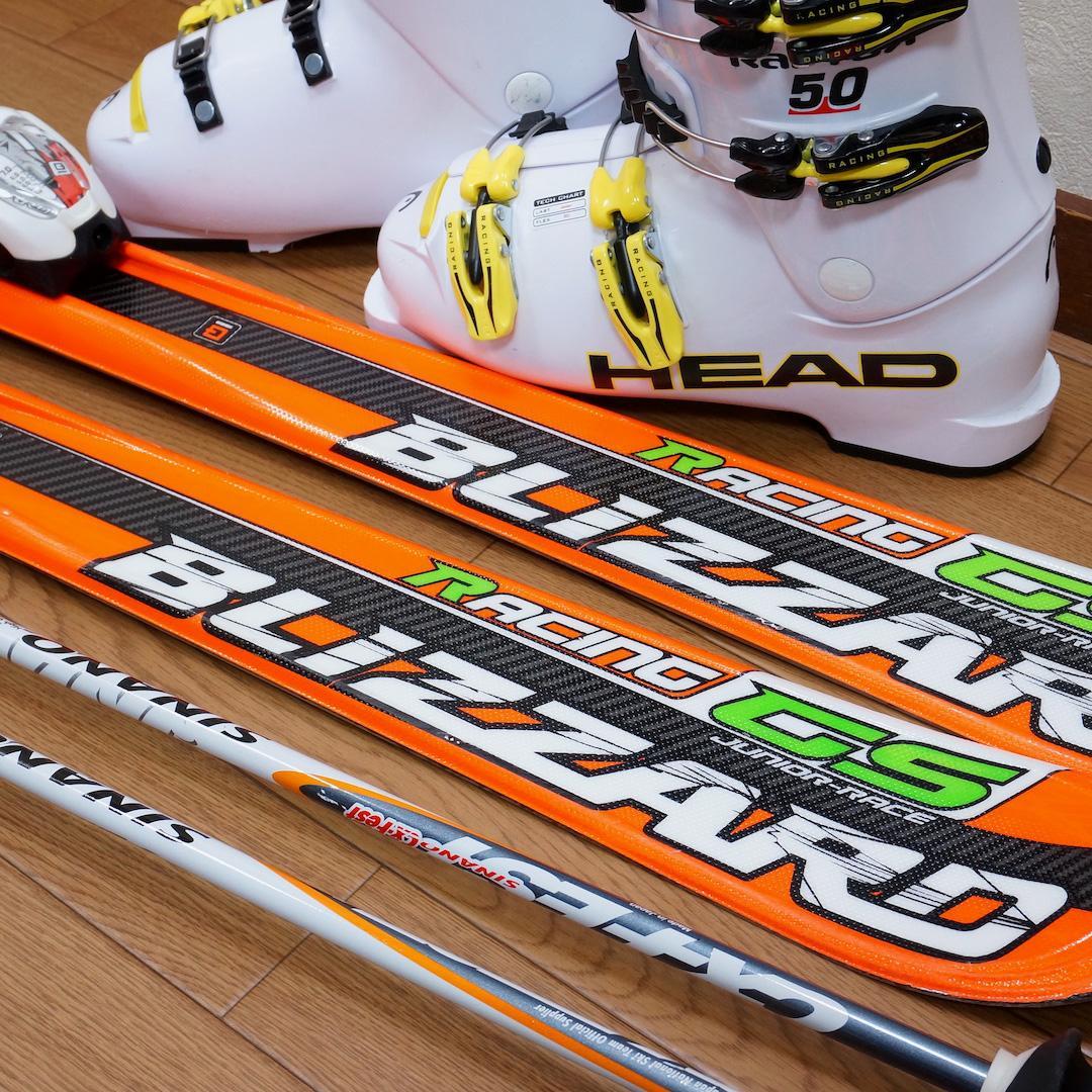 メンテ済 140cm 靴25cm BLIZZARD 中高生向き スキーセット