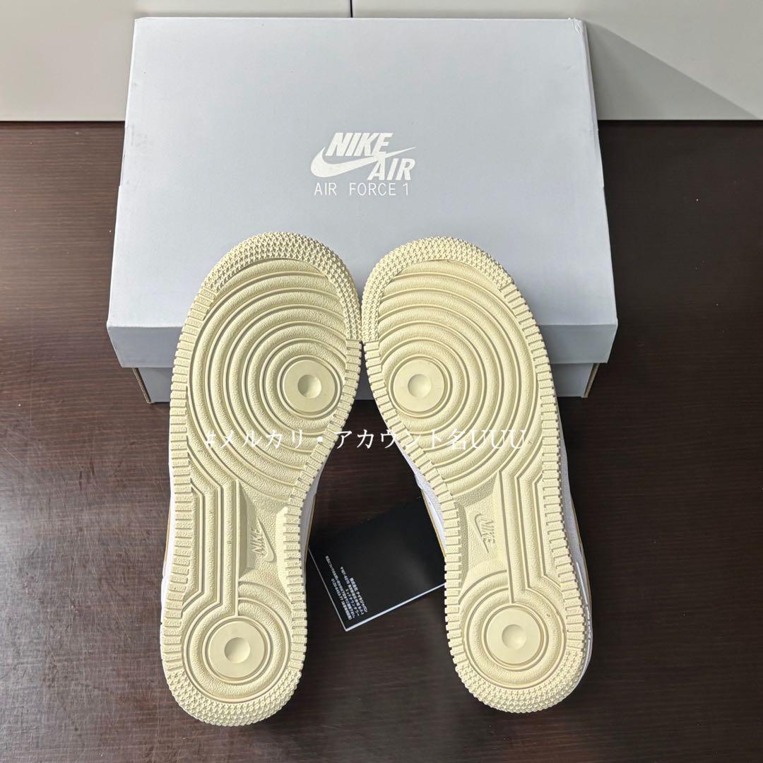 【新品23cm】NIKE｜エアフォース１GS｜ホワイト/ライトベージュ