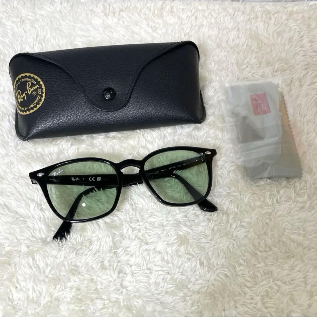 Ray Banレイバン RB4258-F ブラック/ライトグリーンセット