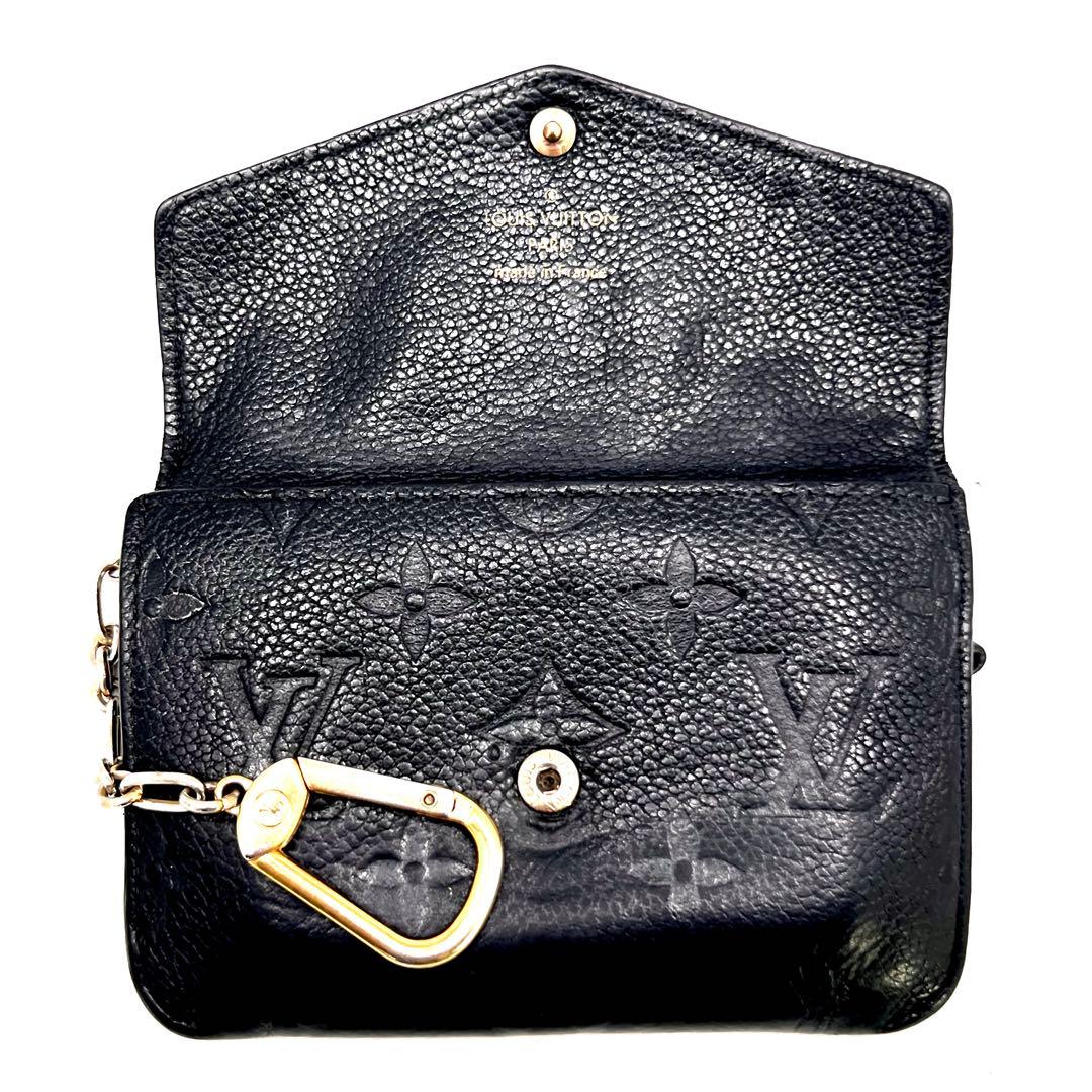 ルイヴィトン モノグラム アンプラント ポシェットクレ M60633 ノワール