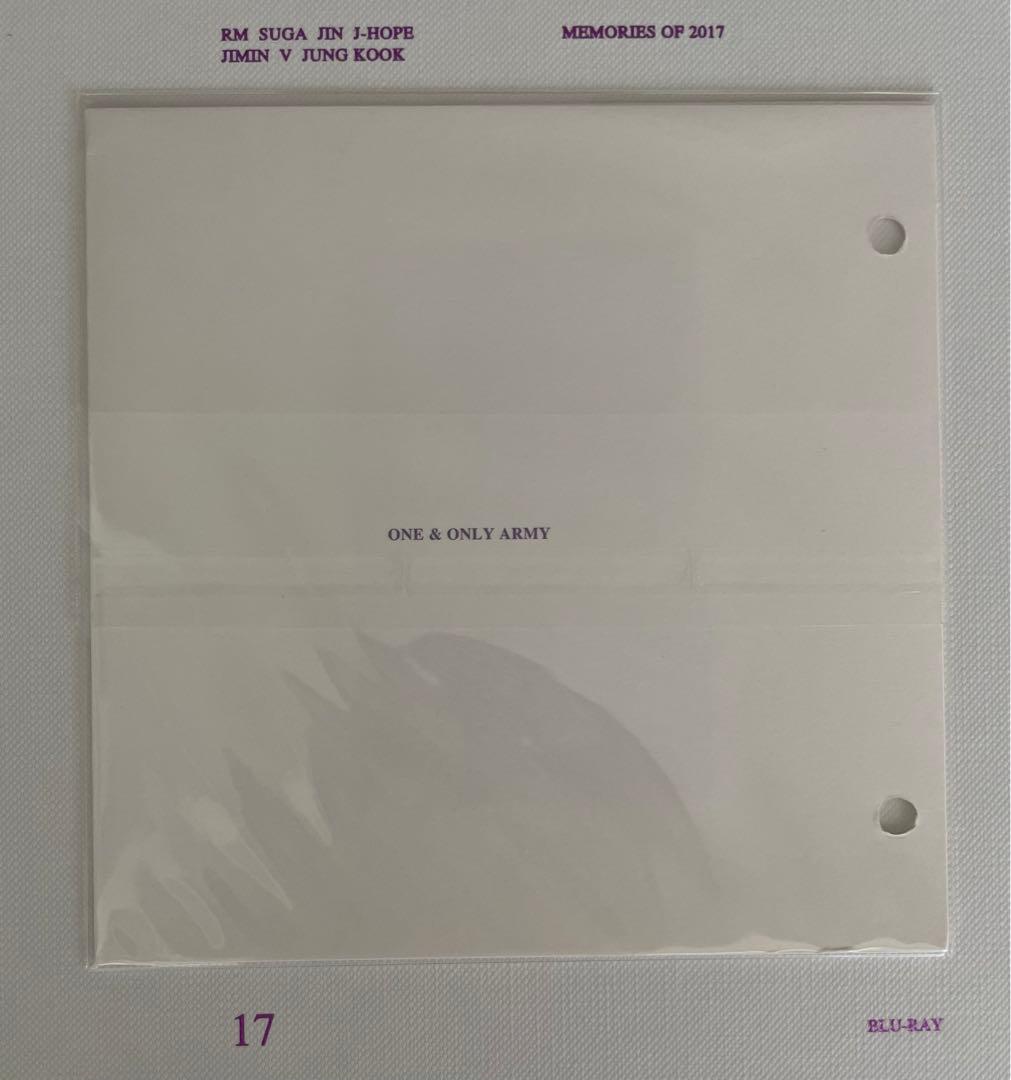 ⭐️公式 BTS メモリーズ 2017 Blu-ray ジミントレカ付き⭐️