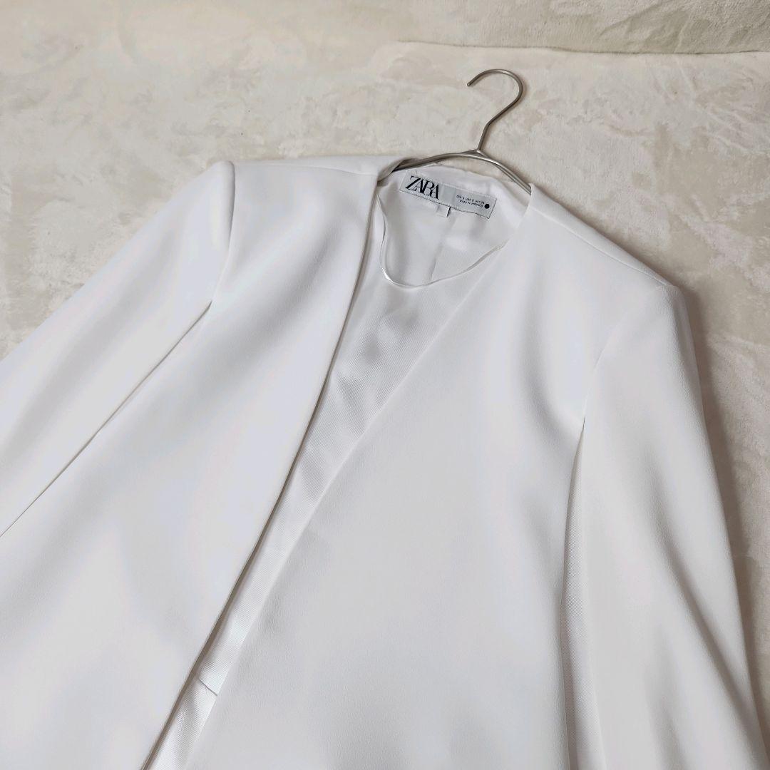 ✨完売品✨ZARA ザラ ケープジャケット ノーカラージャケット Mサイズ 人気