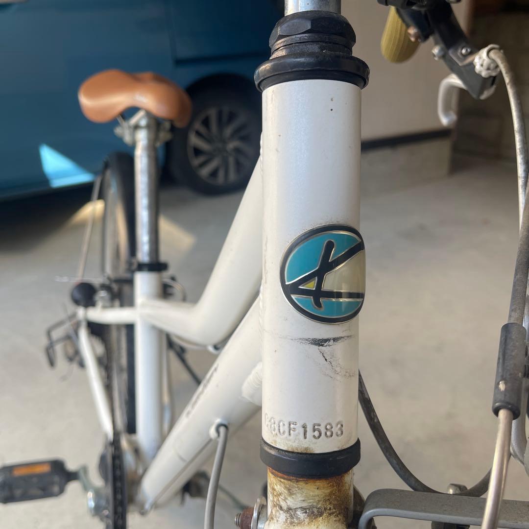 子供用自転車 KhodaaBloom ホワイト ブラウンサドル