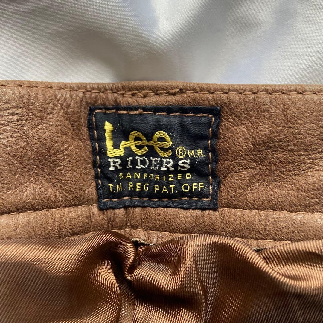 Lee Riders レザーパンツ ブラウン 30