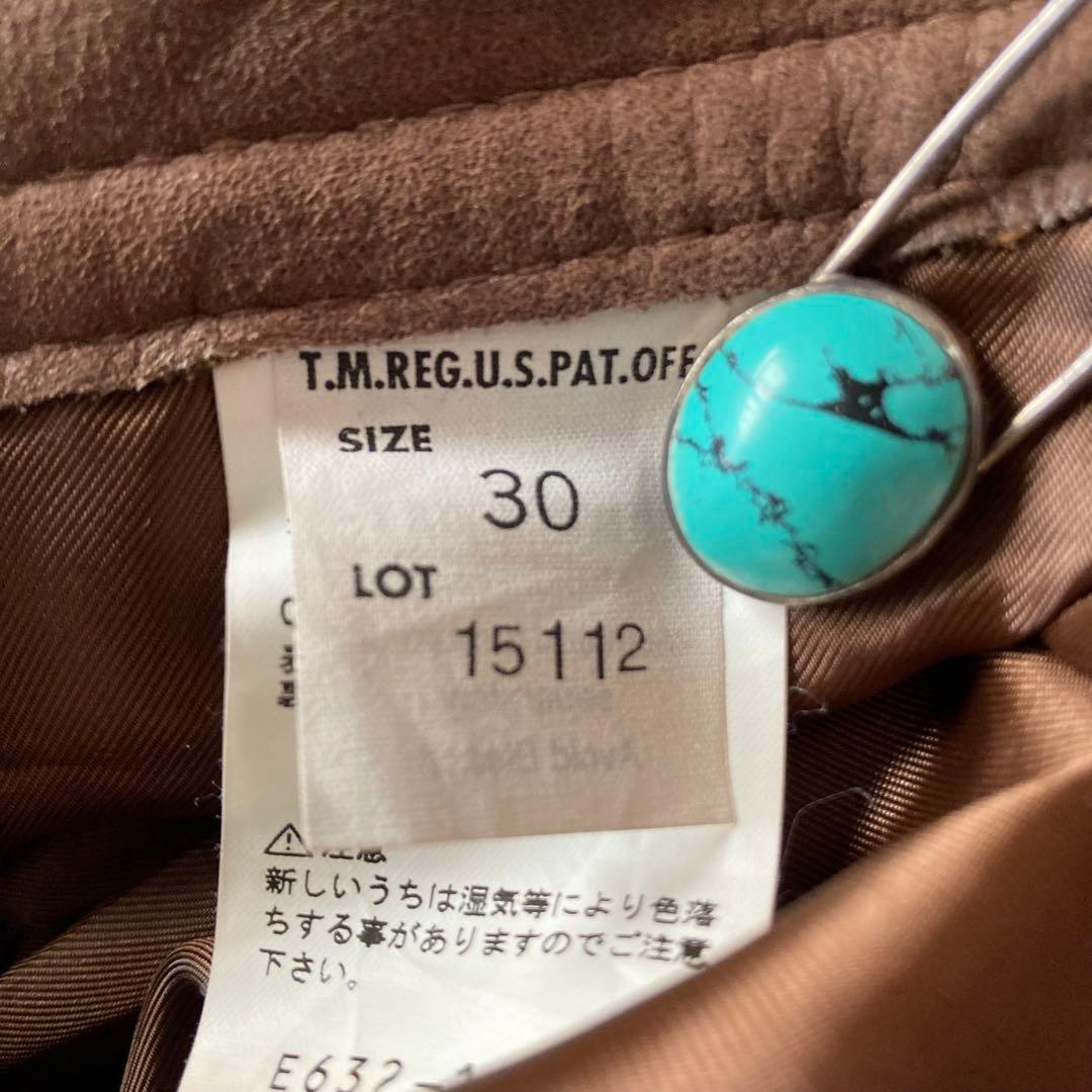 Lee Riders レザーパンツ ブラウン 30