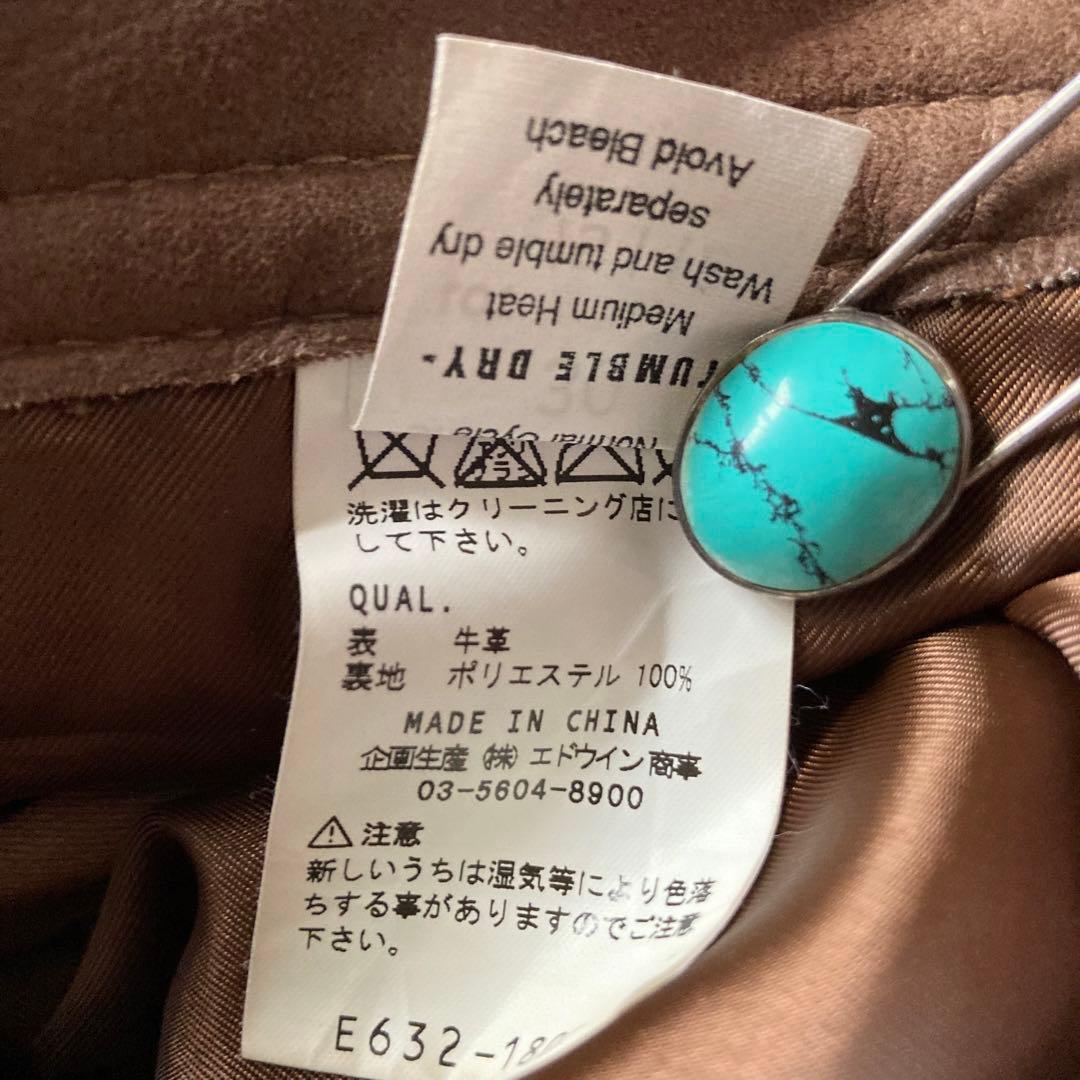 Lee Riders レザーパンツ ブラウン 30