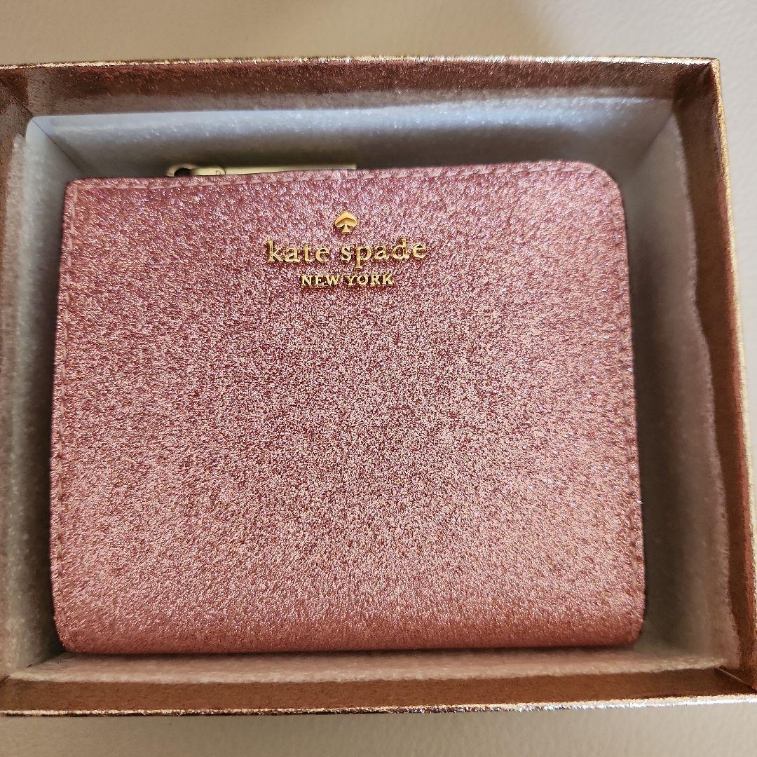 新品♡kate spade 二つ折り財布 ピンク