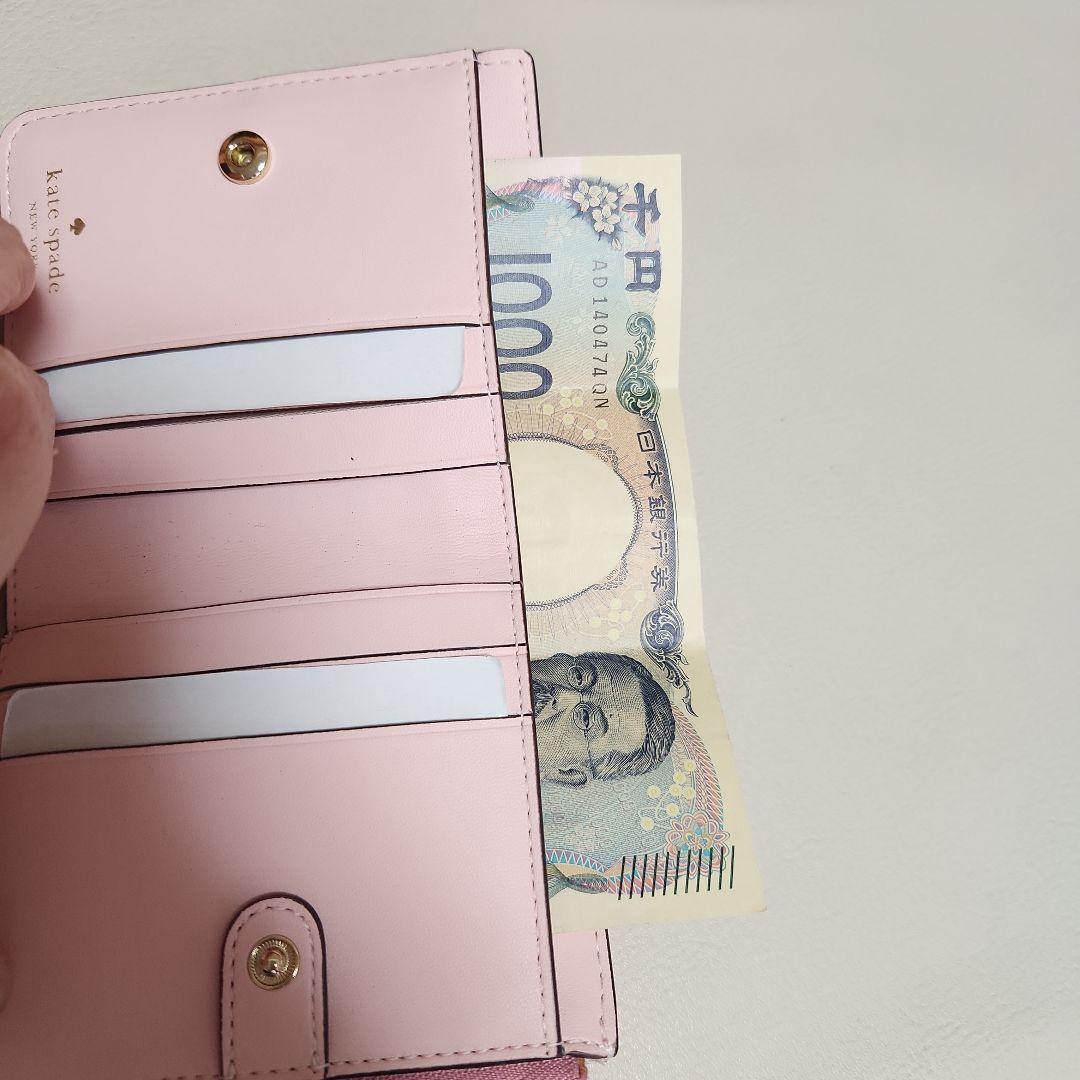新品♡kate spade 二つ折り財布 ピンク