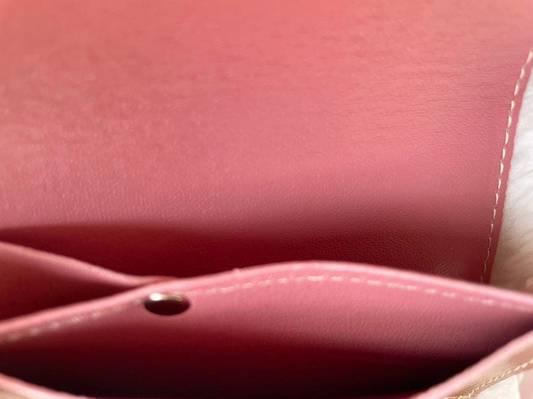 S-1【新品•未使用•箱つき】アブラサス小さな財布 プラム シャンパンピンク