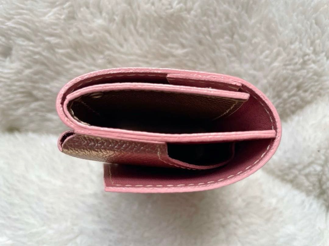 S-1【新品•未使用•箱つき】アブラサス小さな財布 プラム シャンパンピンク