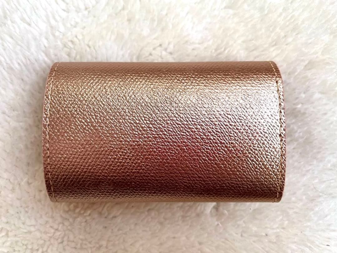 S-1【新品•未使用•箱つき】アブラサス小さな財布 プラム シャンパンピンク