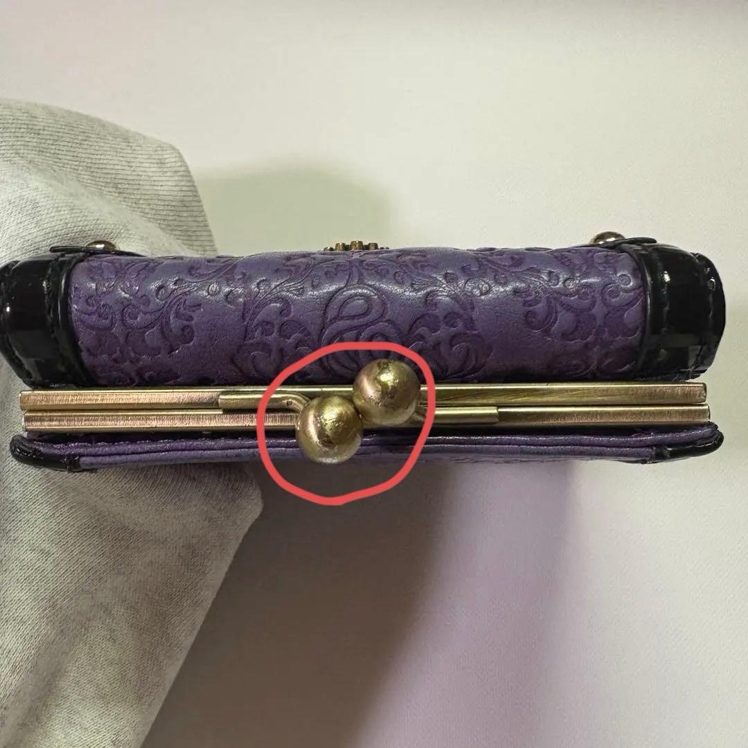 ANNA SUI アナスイ　セルパン　財布　二つ折り口金財布　がま口
