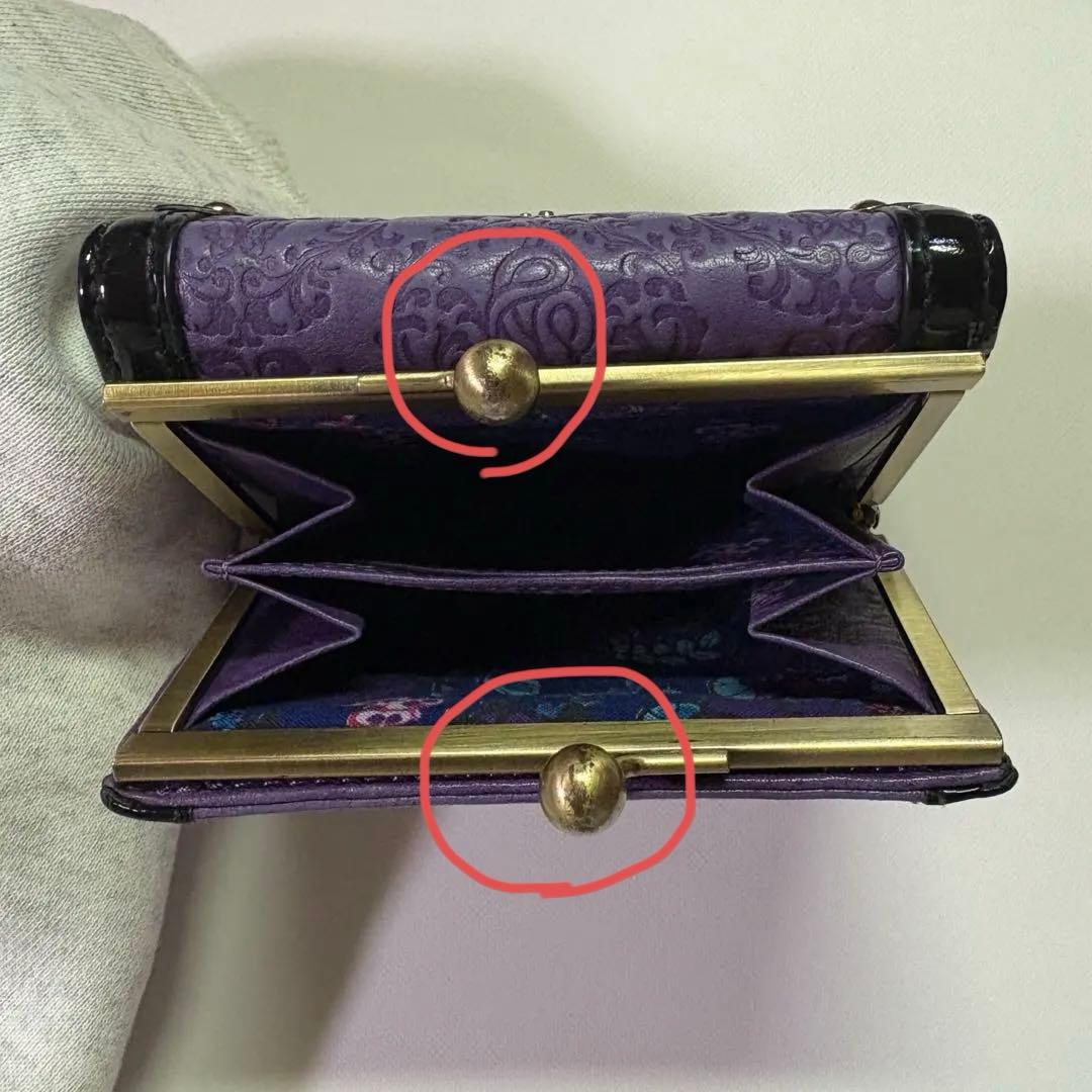 ANNA SUI アナスイ　セルパン　財布　二つ折り口金財布　がま口