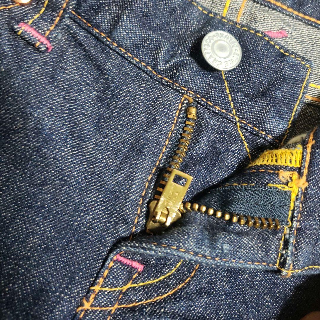 ★EVISU ◆ ローライズ ピンクカモメ ストレッチ セクシー ショートデニム