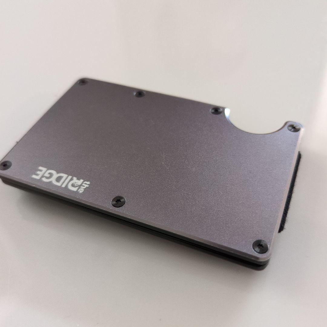 the RIDGE アルミニウム マネークリップ ガンメタル