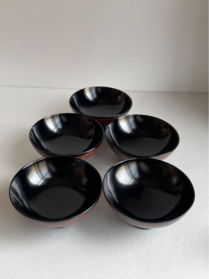 kazu kiページ讃岐彫　昇斎作　蒟醤　吸物椀5客