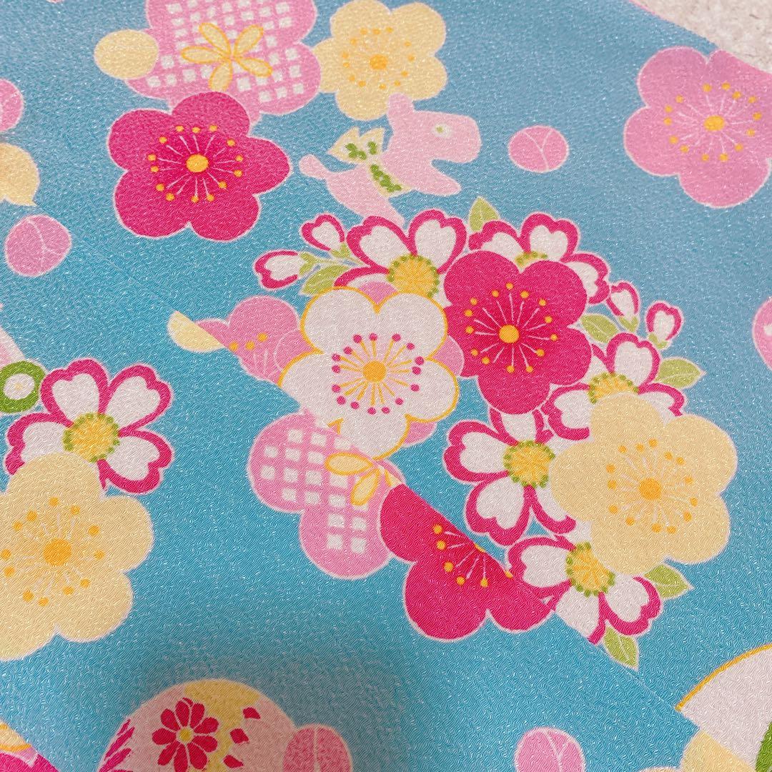 七五三 7歳 JAPAN STYLE 着物 作り帯 小物 セット 水色 ブランド