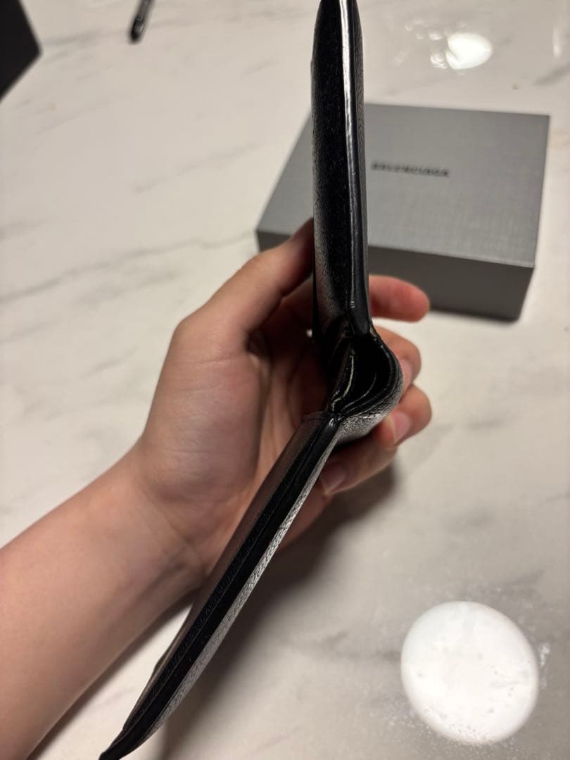 『確実正規』BALENCIAGA ブラック 二つ折り財布 付属品完備