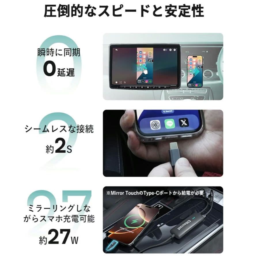 オットキャストMirrorTouch ミラータッチ　【ほぼ新品】