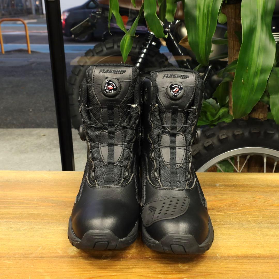 着用1回★フラッグシップ タクティカルライディングブーツ ブラック/28cm