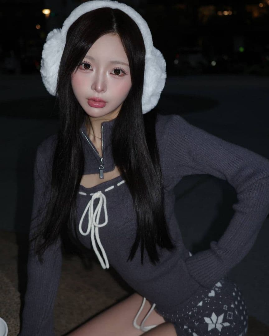 Darich ノルディックニットショートパンツ グレー ★