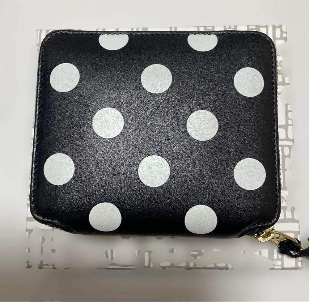 未使用　訳あり品　コムデギャルソン　折財布　ポルカドット