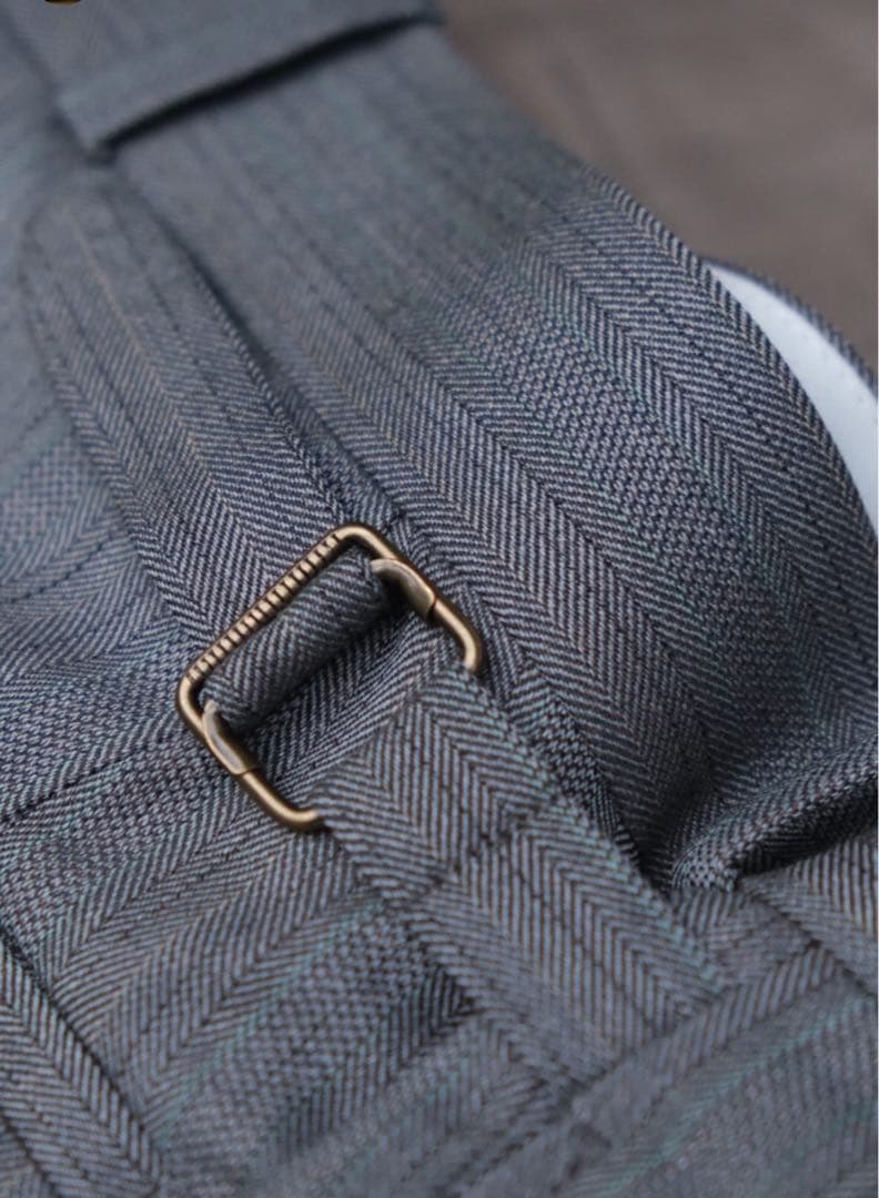 25SS【MAATEE&SONS】JEFFELY 撚杢ヘリンボーン