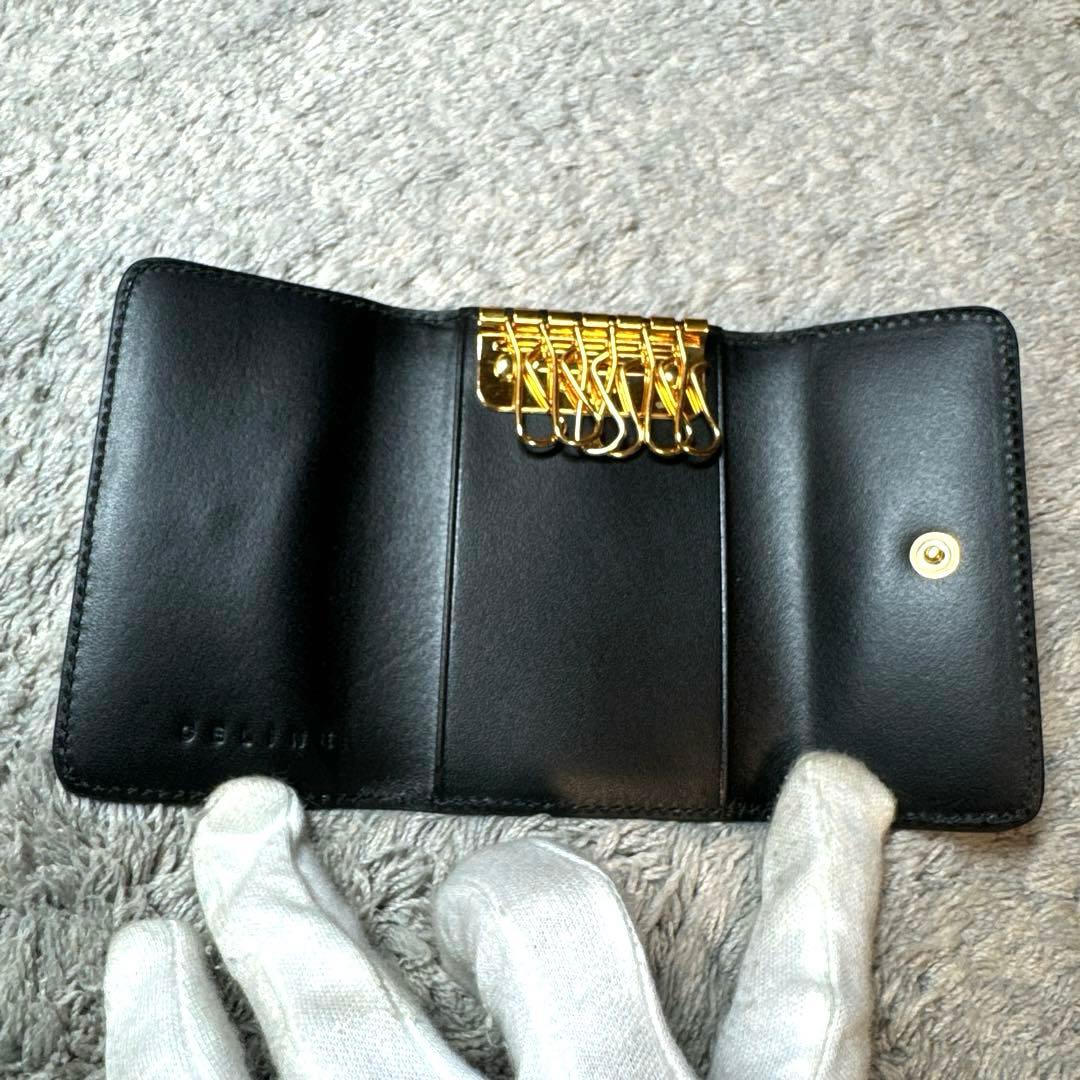 ★未使用★CELINE セリーヌ キーケース ブラックマカダム 保管袋付き