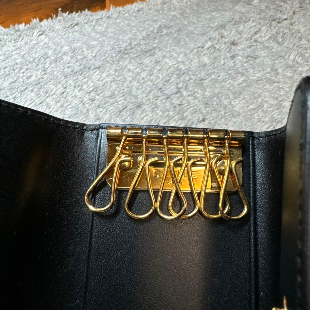 ★未使用★CELINE セリーヌ キーケース ブラックマカダム 保管袋付き