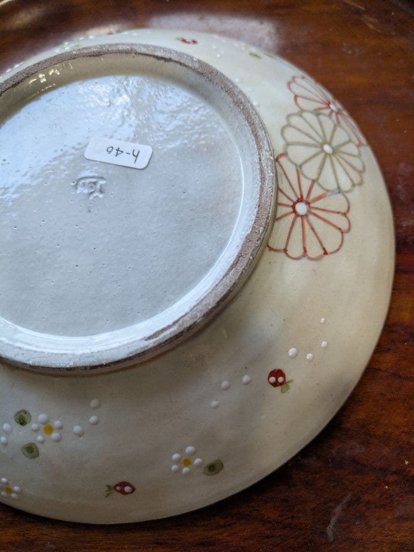 原依子さん　絵皿　中皿　18cm