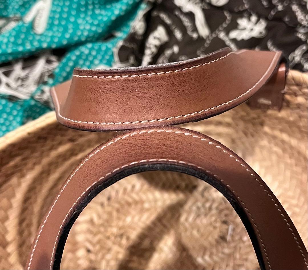LOEWE ストロー レザー かごバッグ