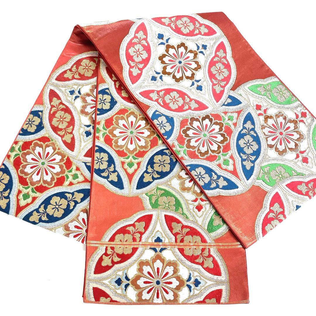 専用帯5145 4720 二点セット ●川島織物謹製 高級 正絹 六通 袋帯