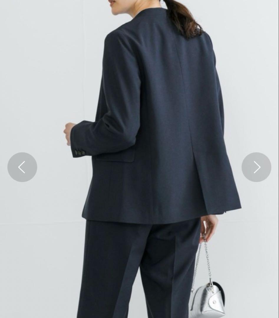 アーバンリサーチ　セットアップ　ノーカラージャケット/タックセミテーパードパンツ