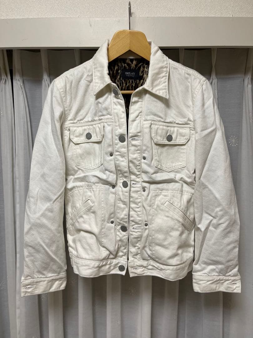 【新品未使用タグ付】Delay by Win&Sons 冬用デニムジャケット 白