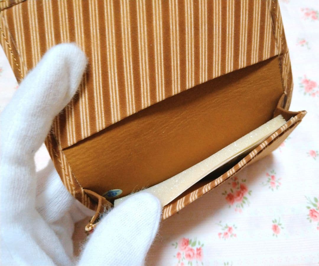 【新品未使用】 印傳屋 名刺入れ 本燻 三本縞