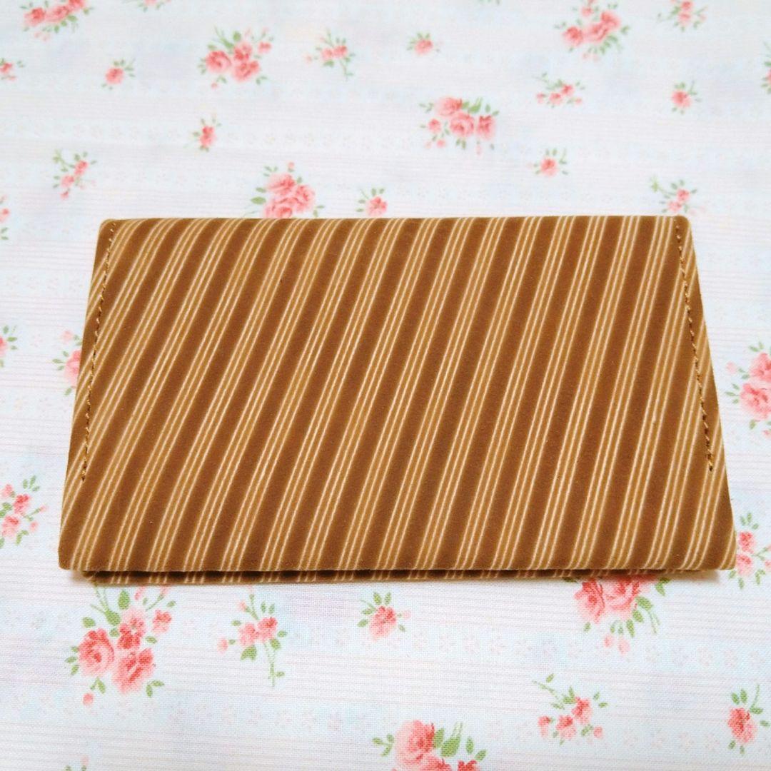 【新品未使用】 印傳屋 名刺入れ 本燻 三本縞