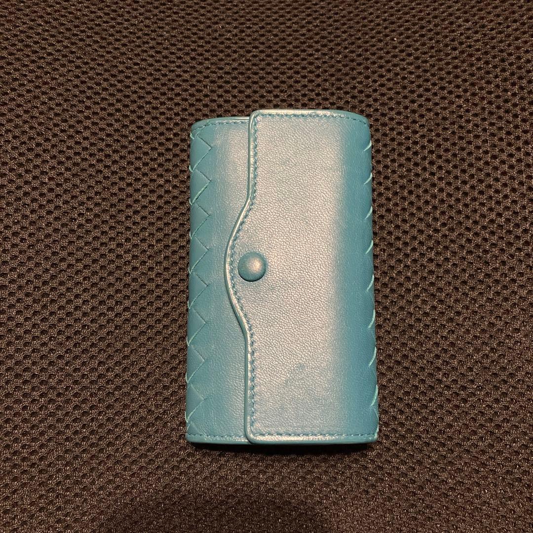 BOTTEGA VENETA 水色 レザー キーケース