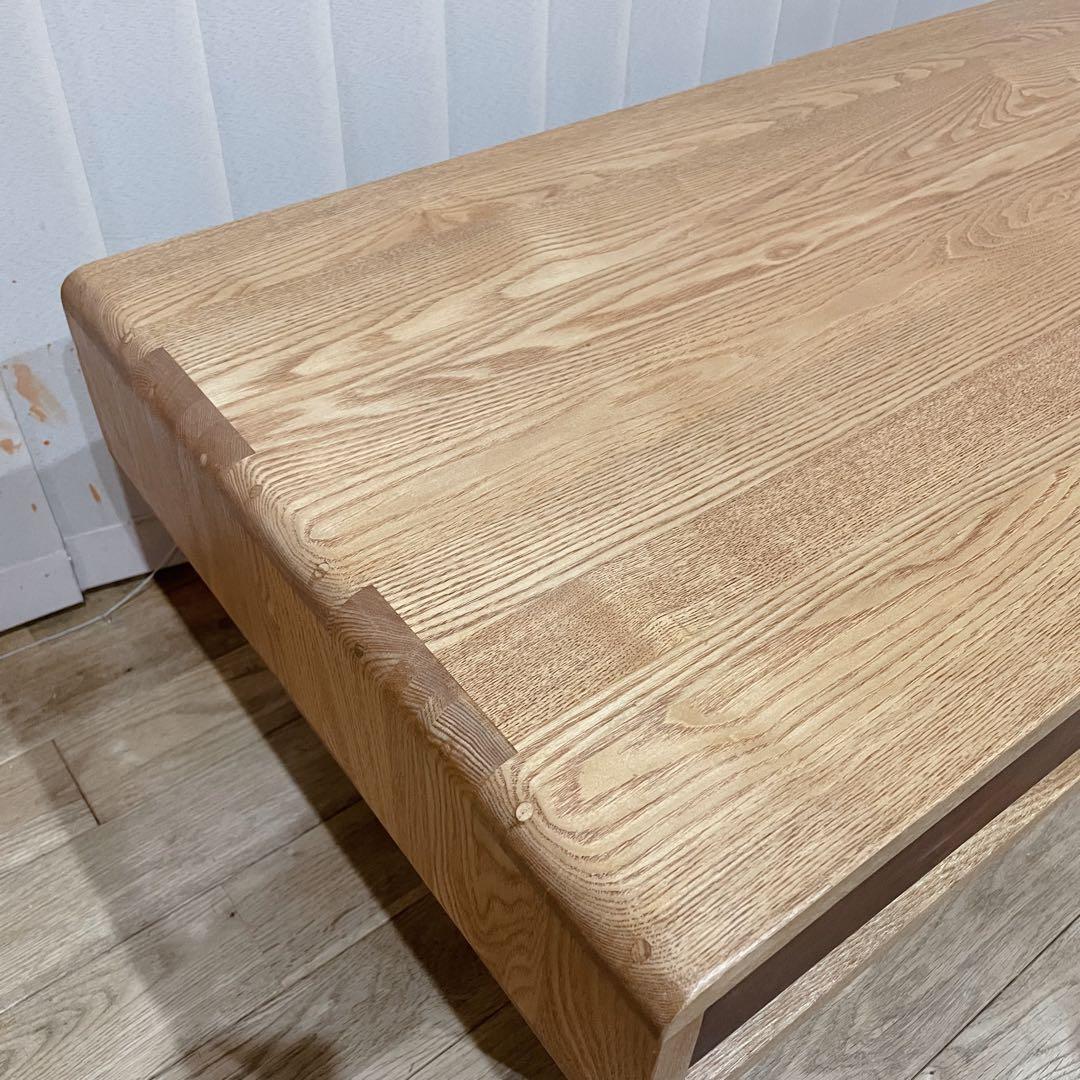 【美品】アクタス シンフォニー 110 リビングテーブル 久和屋　天然木　タモ材