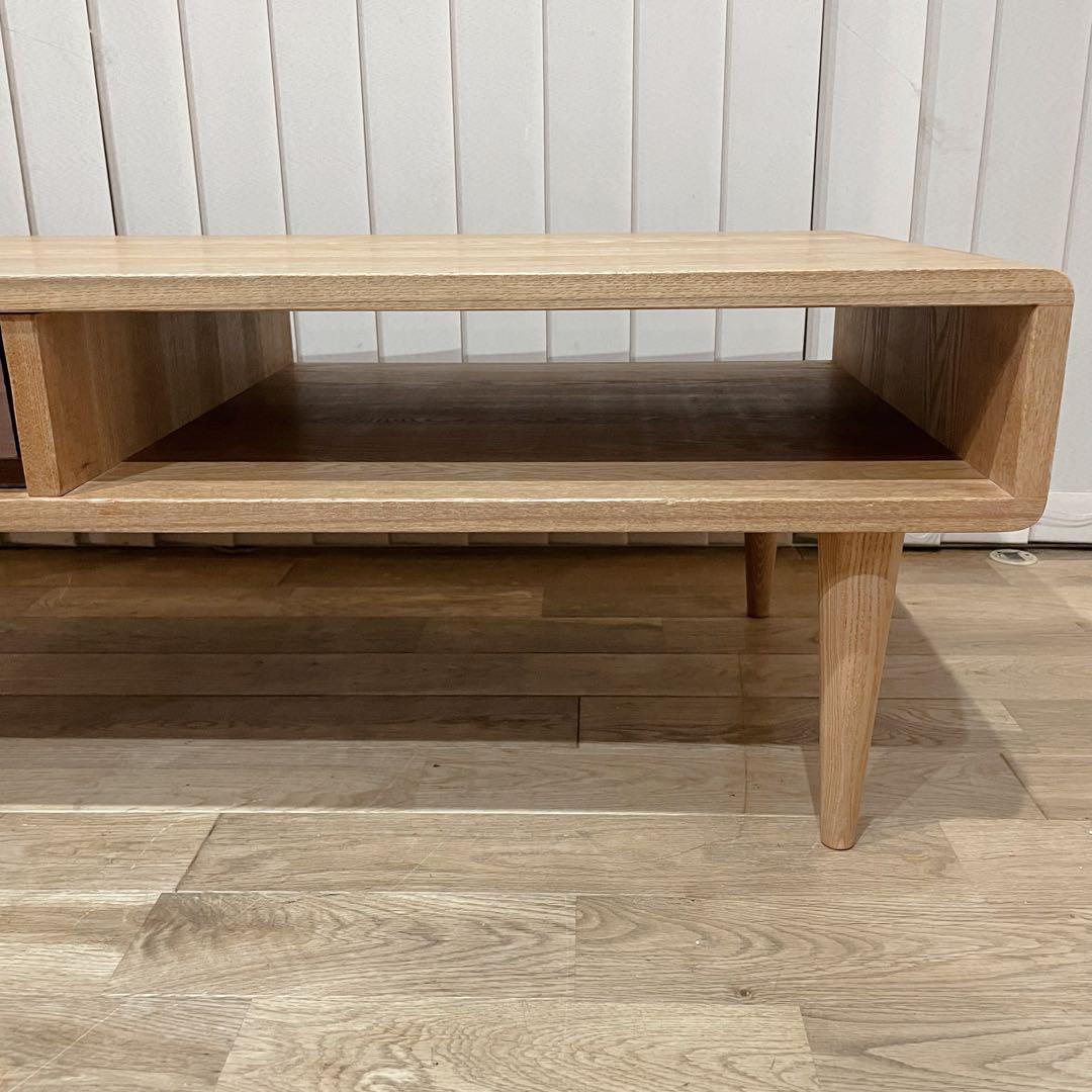 【美品】アクタス シンフォニー 110 リビングテーブル 久和屋　天然木　タモ材