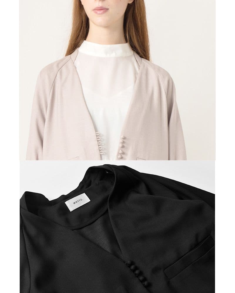 【3点セット　美品】WHYTO ジャケット　センタープレスワイドパンツ　シャツ