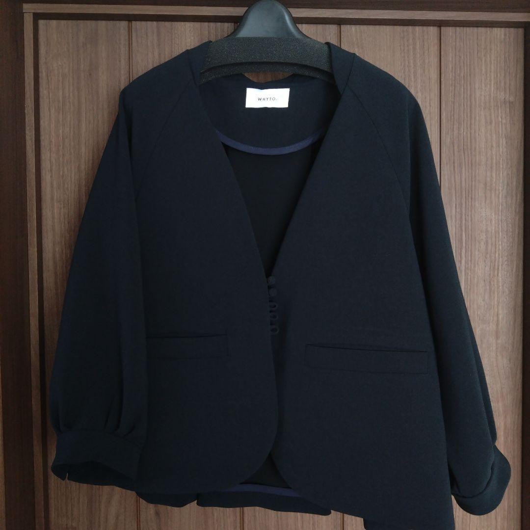 【3点セット　美品】WHYTO ジャケット　センタープレスワイドパンツ　シャツ