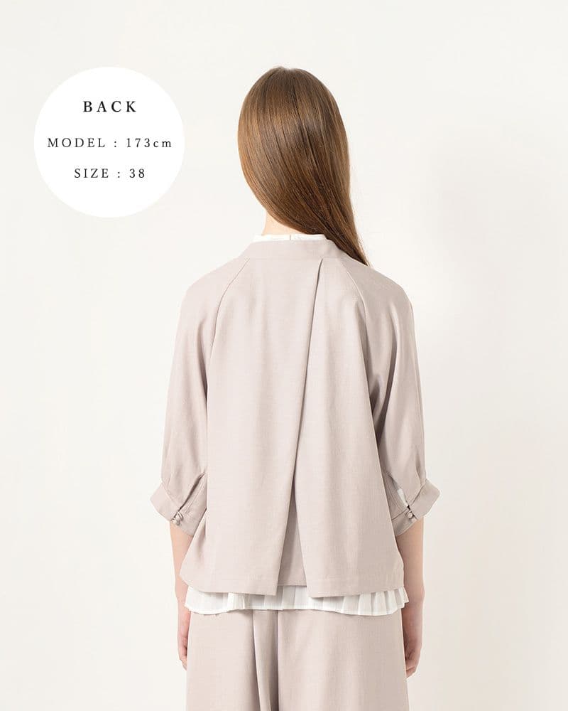 【3点セット　美品】WHYTO ジャケット　センタープレスワイドパンツ　シャツ