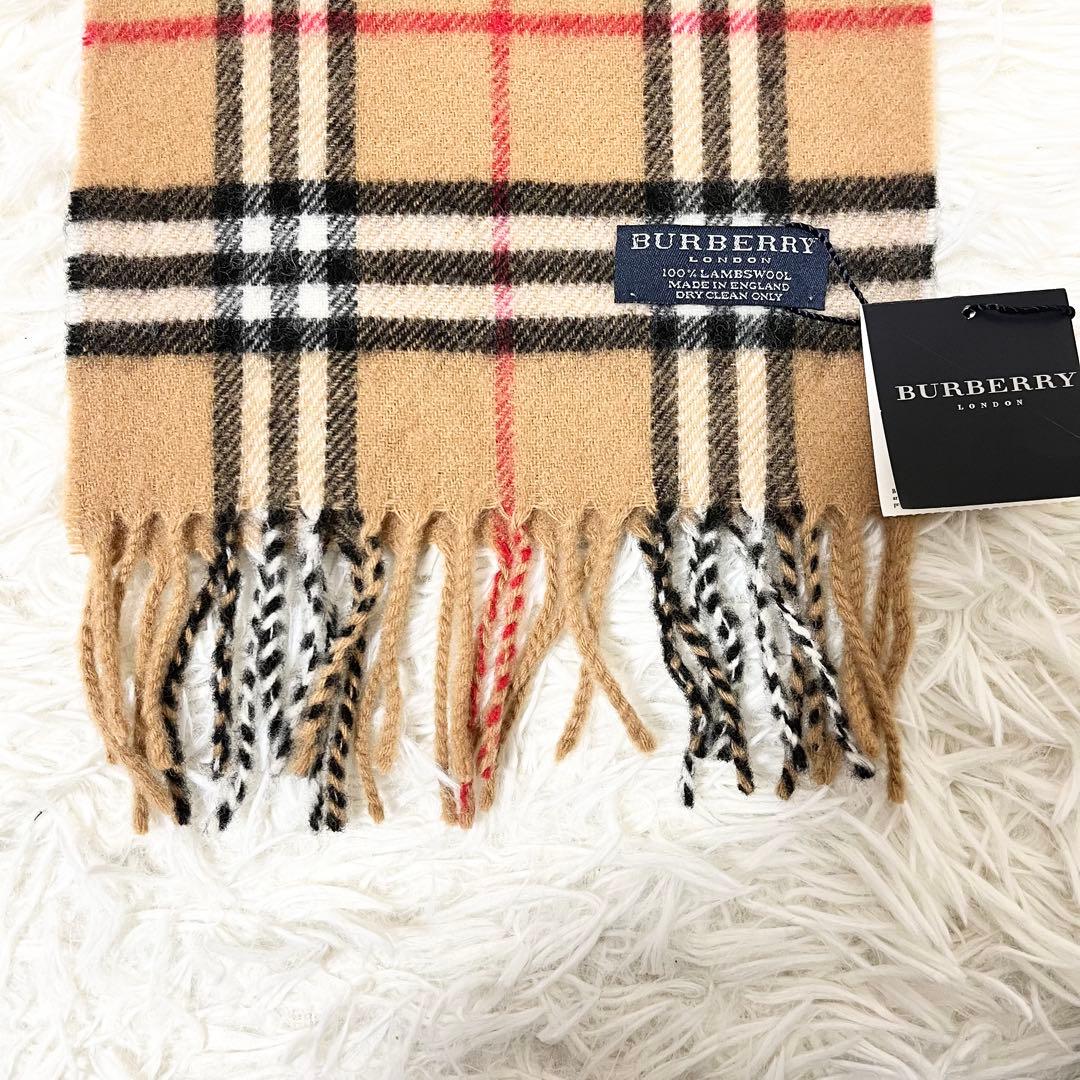 ✨新品タグ付✨ BURBERRY ノバチェック マフラー　ラムウール
