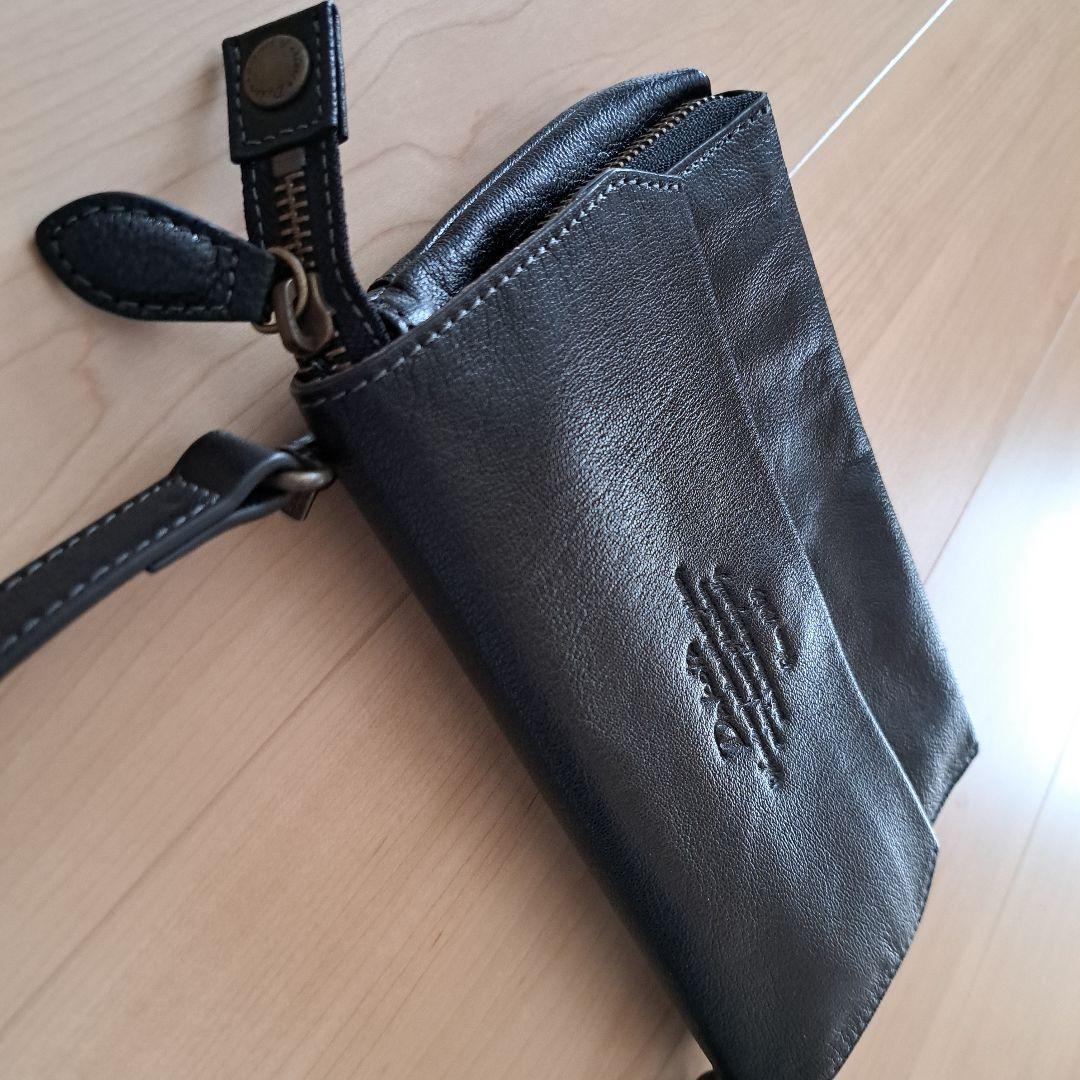 美品 ダコタ Dakota ショルダーバッグ お財布ショルダー ブラック
