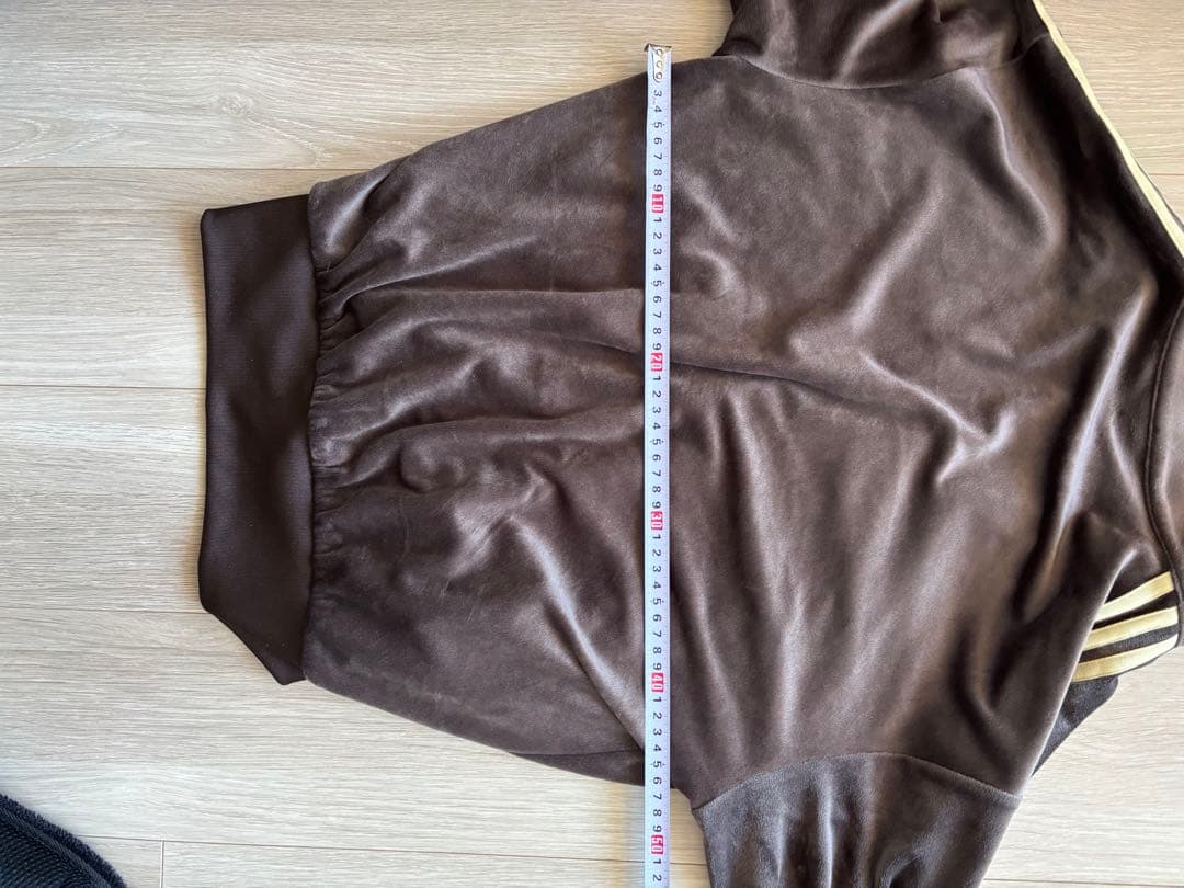 xxs adidas ファイヤーバード ベロア トラックトップ ダークブラウン