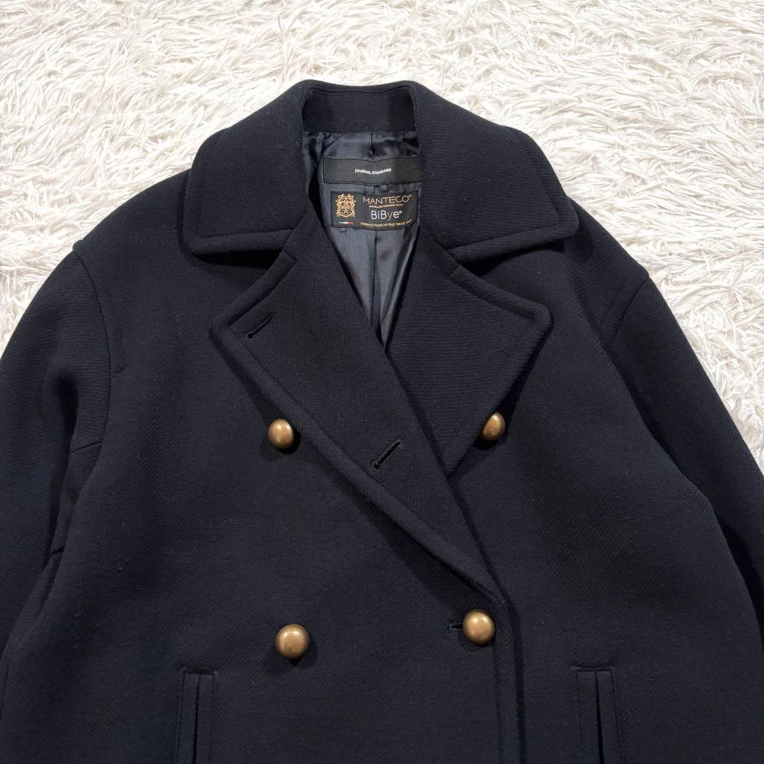 美品✨ジャーナルスタンダード　MANTECOダブルクロスPコート　38サイズ